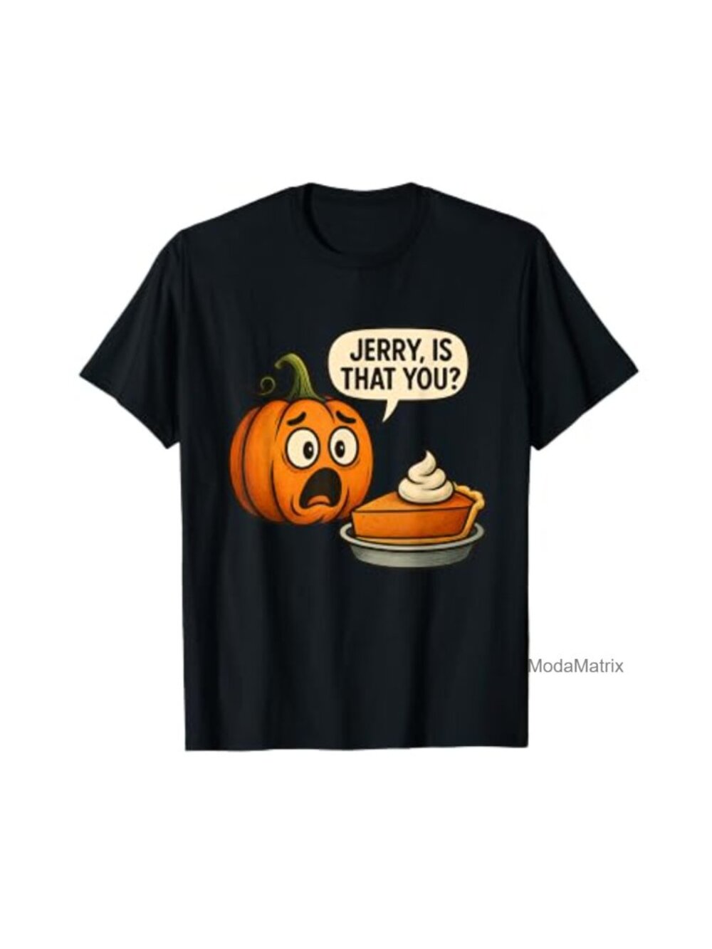 Funny Pumpkin Pie Halloween Thanksgiving Cartoon Tee